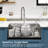 Black Undermount Kitchen Sink - Complete Package