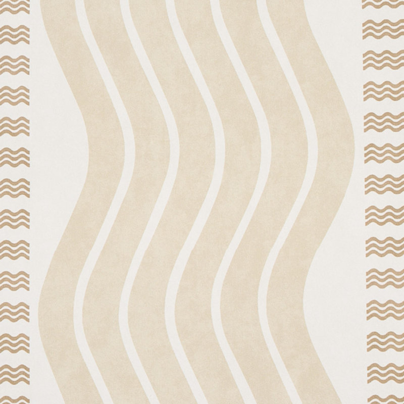 Papier peint à rayures Sina, Sable
