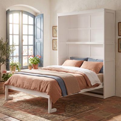 Full Size Murphy Bed with Shelves