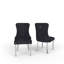 Chaise à oreilles capitonnée en velours rembourré-2036577102-2036577100