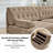 U-shaped, breathable, comfortable fringe-trimmed sofa-128969672-128969669
