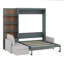 Lit escamotable mural avec canapé et tablettes Murphy-1329945111