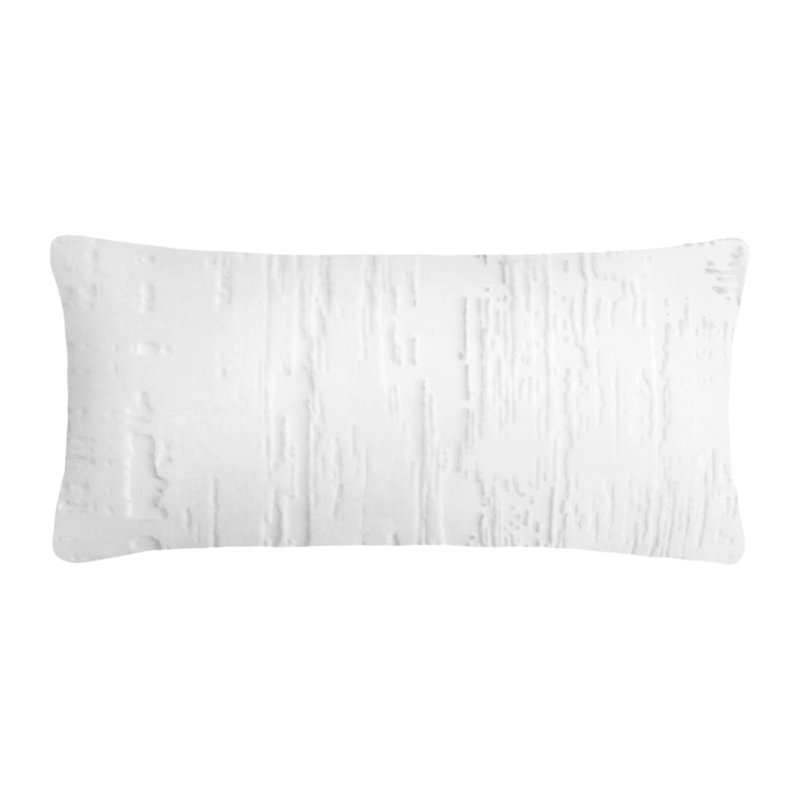 Brushstroke Mini Rectanlge Pillow Cover & Insert (Set of 2), White