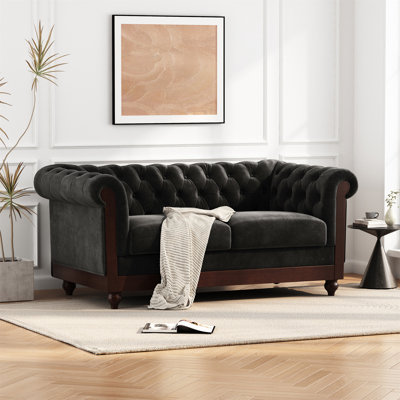 Canapé Chesterfield en velours 59,44 po VIVALUX