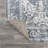 Mahinudin Bold Distressed Medallion Low-Pile Machine-Washable Cream/Blue Rug-808481872