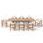 8-person Rectangular Outdoor Dining Set With Cushions