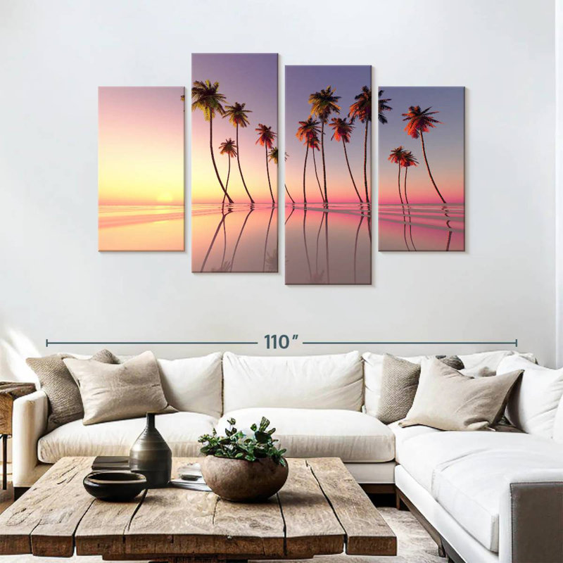 Gillard Palm Trees Pink Sunset
