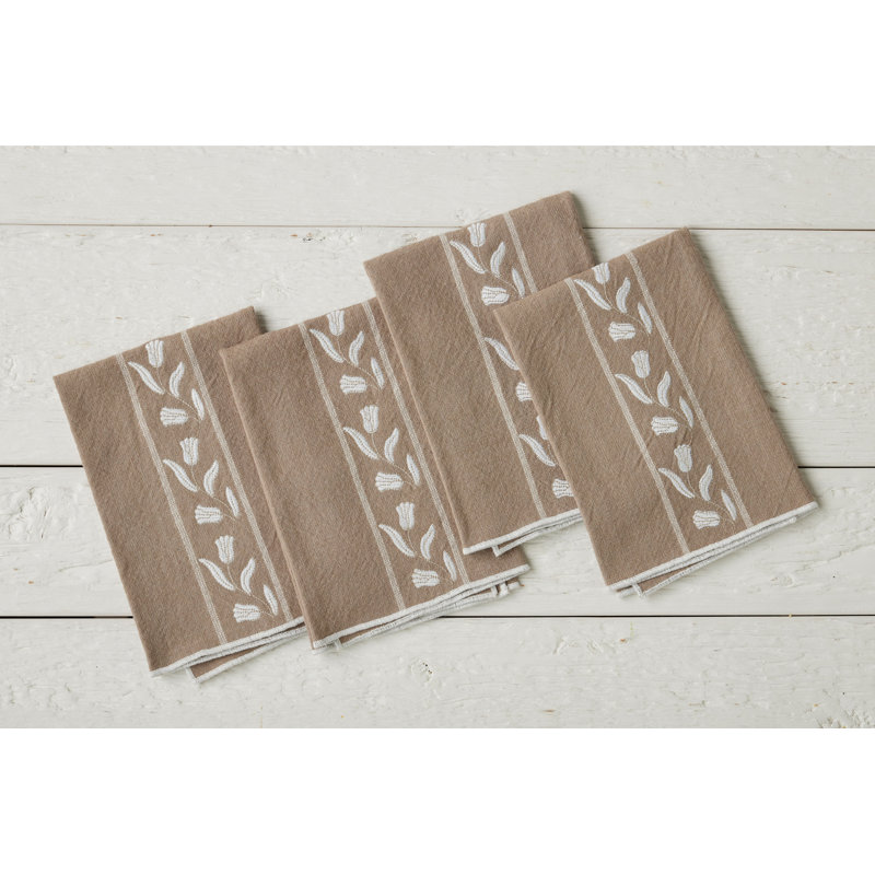 Dinner Napkins Tulip, White