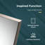 Mirror Cabinets W H Wall Mounted Required Framed Medicine Cabinet Mirror Fixed-122066838-122066839