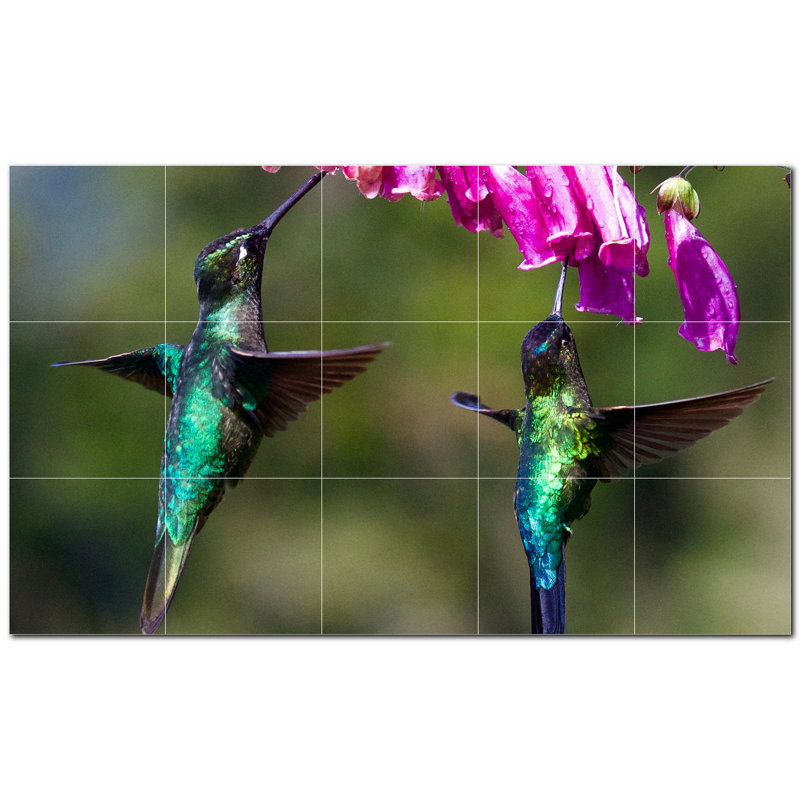 Murale décorative en céramique 4,25 po x 4,25 po