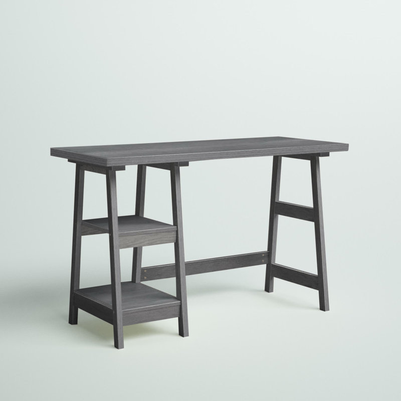 Bureau d'ordinateur réversible Saribek, Gris anthracite