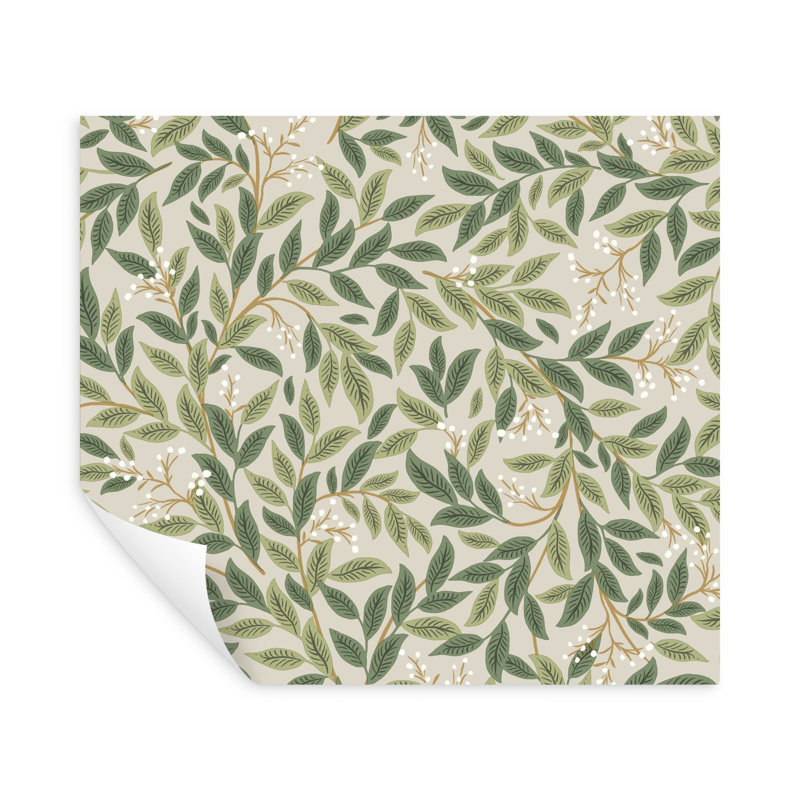 Rouleau de papier peint auto-adhésif L 20 pi x l 20,5 po Willowberry, Lin