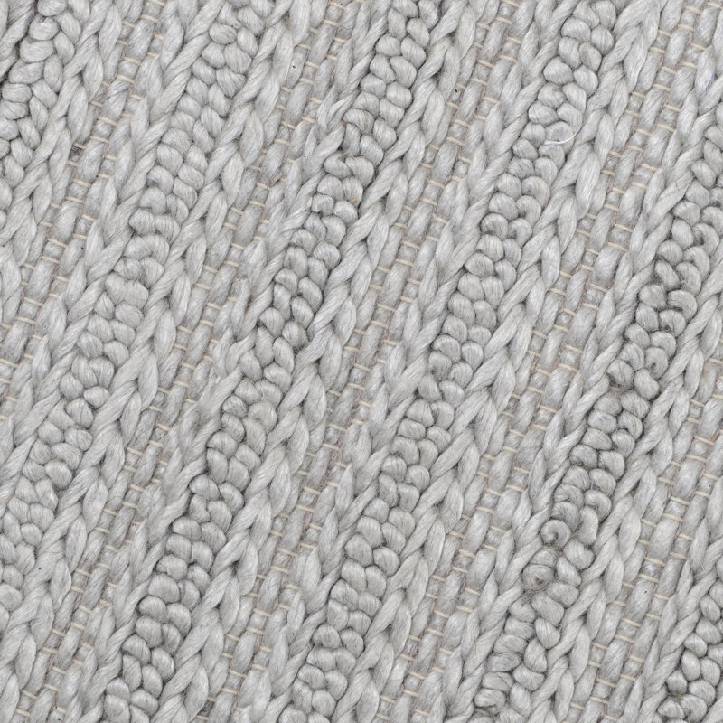 Tapis gris zone handwoven Molimo, Rectangle 2 pi x 3 pi