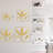 Banana Leaves Minimalist Modern Abstract Wall Accent Sculpture Hanging Decoration Metal Wall Decor-124839246-124839245