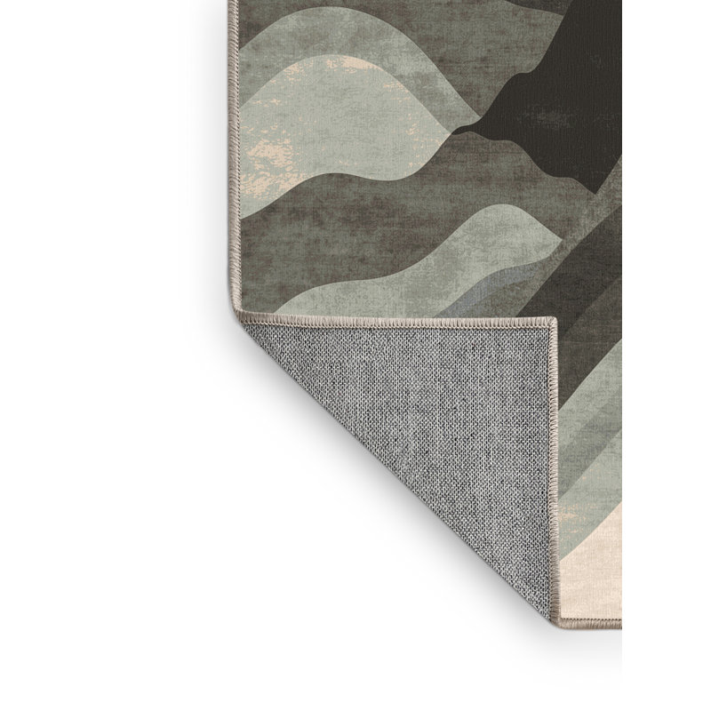 Tapis arc rustique lavable à la machine Paret Patagonia, 4 x 6