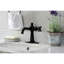 Robinet de salle de bain 1 poignée à fixation sur le comptoir avec poignée escamotable Kingston-50999985-58299263