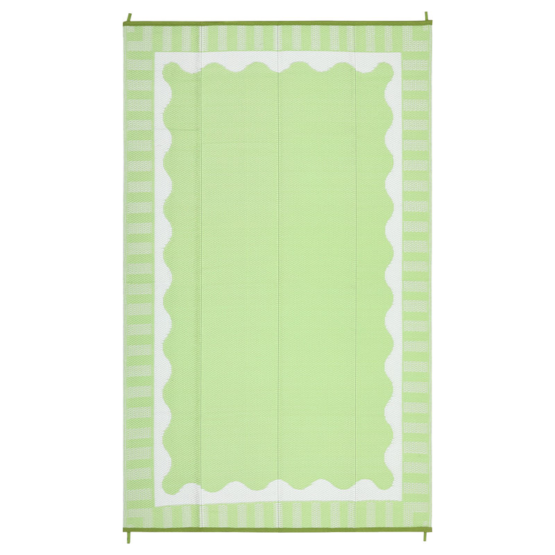 Outdoor Rug Waterproof Modern Plastic Straw Rugs, Camping Rugs for Outside Your RV, Bordered Minimalist Reversible Patio Rug for Backyard, Deck