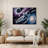 Space Astronaut floating in space Gray Metal Wall Art
