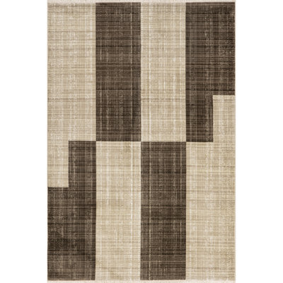 Cedarwood Fringed Area Rug
