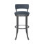 Swivel Upholstered Counter Stool with Metal Frame-87189059-20897328-87189049
