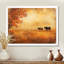 Vaches dans les champs d'automne II - campagne, art mural-173561740-83401191-173561733