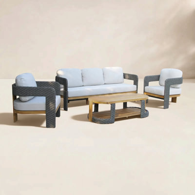 Estate 4 Pc. Modern Wicker Seating Group