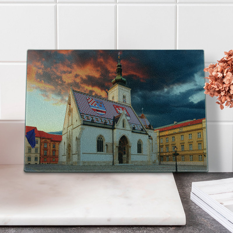 East Urban Home Glass Cutting Board