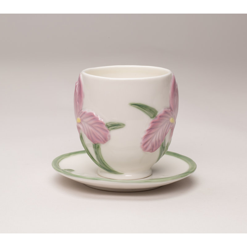 Tasse et soucoupe Iris 8 oz