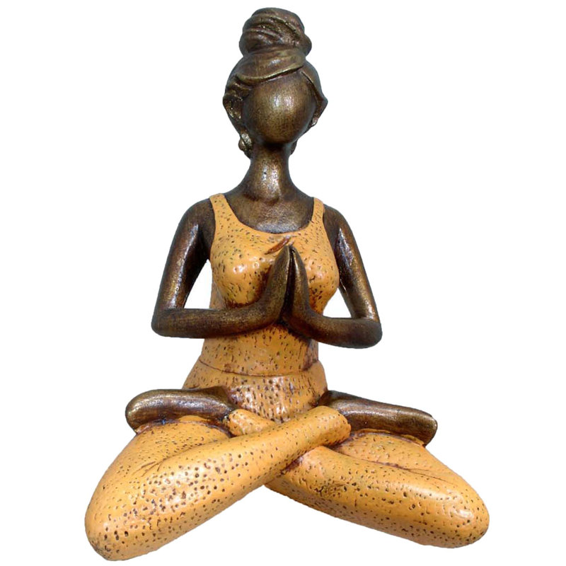 Alorton Religious & Spiritual Figurines & Sculptures, 10" H x 7" W x 5" D, Orange