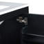Meuble-lavabo noir 30 po avec lavabo simple-960873351