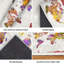 Tapis d'intérieur transparent, lavable à la machine, carte du monde aquarelle-133456167