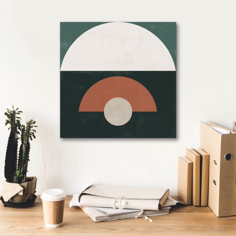  «Scandi Shapes 2» par Emma Caroline, art mural sur toile, 18 po x 18 po