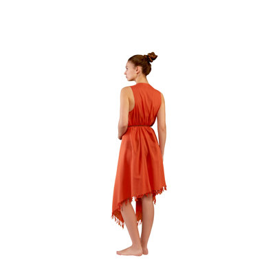 Cotton Blend Girl / Woman+ Mid-Calf Bathrobe