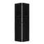Moderne à 2 panneaux pliables de 84 po x 36 po Porte de grange coulissante en bois de noyer noir avec ensemble de quincaillerie-131182239-131182307-131182308