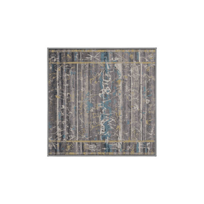 Machine Washable Grey Area Rug