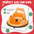 12V Bumper Car, 1.9MPH Max, 12V Electric Car for Kids W/Parent Remote, Bluetooth Ride on Toys, Ride on Car W/2-Speed, 2 Driving Mode, 360°Spin, Music,5 Lighting Mode, DIY Stickers, Orange