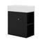 Modern Floating Bathroom Vanity With Ceramic Basin, Right Side Storage-116116633