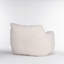 Fauteuil à billes doux en tissu touffeté en mousse avec tissu en peluche