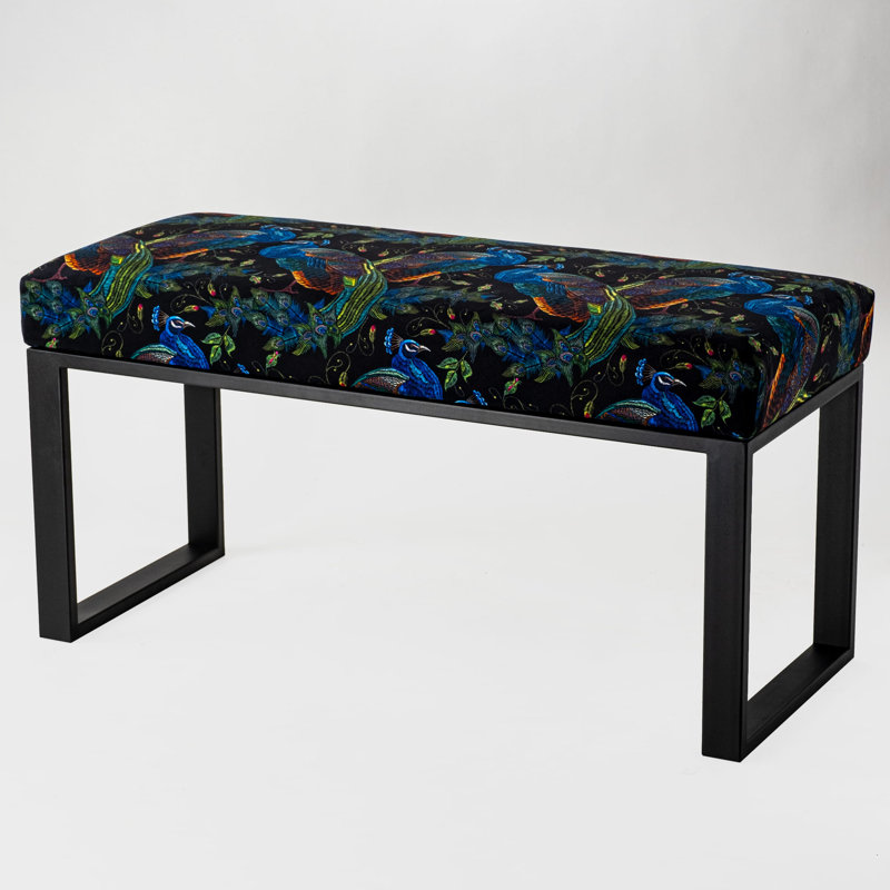 Anding Velvet Upholstered Bench, H45 x W70 x D40cm