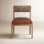Nonie Genuine Leather Oak Dining Chair