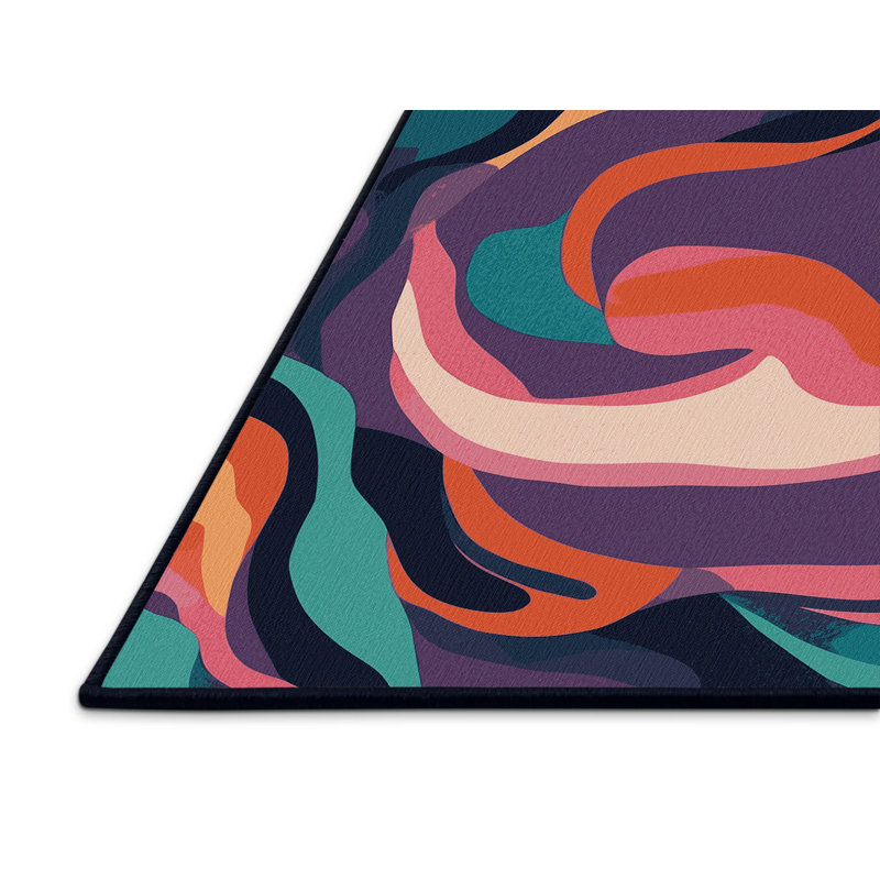 Neon Reverb Rug, Rectangle 2' x 3'