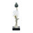 Aluminum Candle Holder with Marble Stand, 8x5x15"