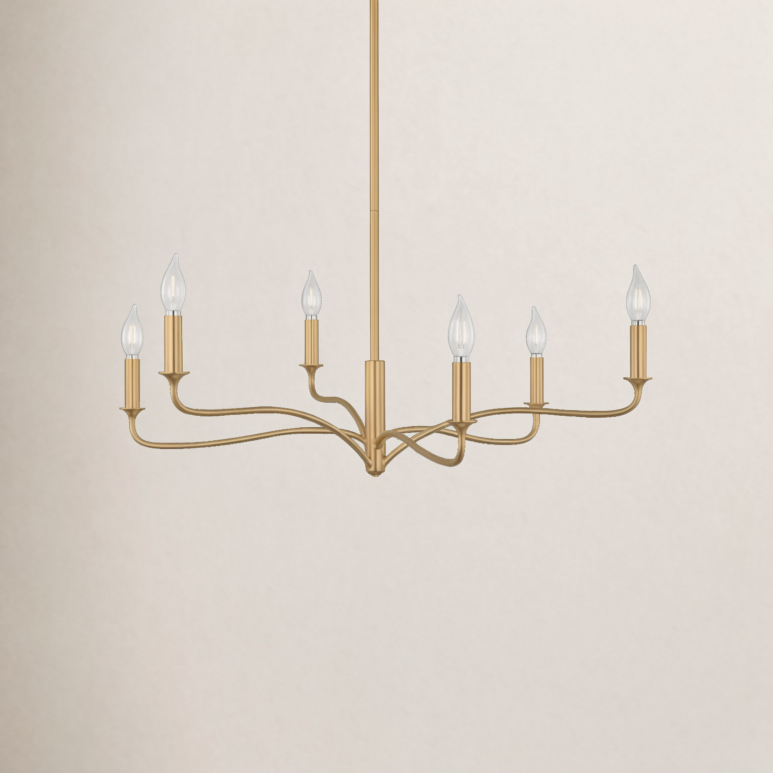 Wetherell Chandelier, 62.68" H x 32" W  x 32" D, Gild, 6