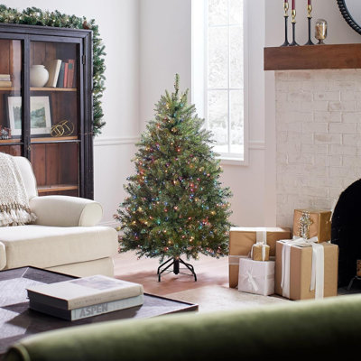 Sapin de Dunhill avec lumières multicolores