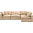 Hulene Velvet L-Shaped Sectional Reversible-87141392