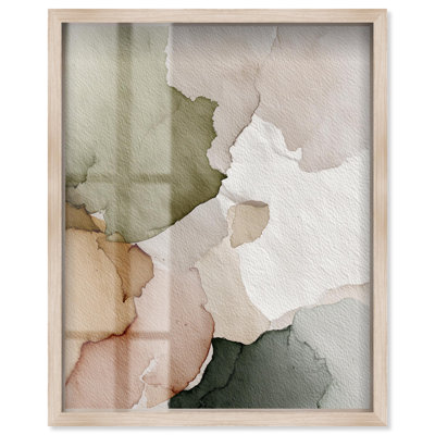 Beige Ground Swell II Shadowbox Print Nature Decor by Art Remedy