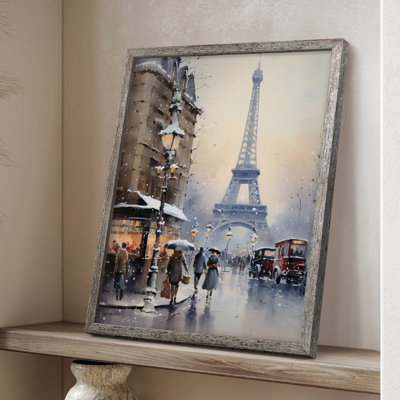 «Christmas Holiday Art», reproduction encadrée - bois massif