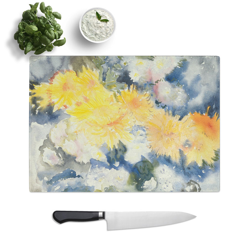 Yellow Flowers by Charles Demuth Chopping Board, 0.4cm H x 28.5cm W x 39cm L