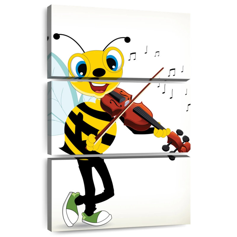 Ashelle abeille jouant du violon, H 38 po x l 24 po