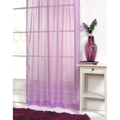Jaxcyn Sheer Curtain Single Panel
